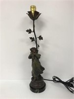 Figural metal table lamp