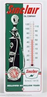 Sinclair Oil Company Thermometer Advertising Sign