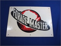 Vintage Fiberboard "Forage Master" Sign from