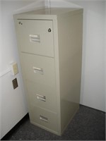 Fire Proof 4 Drawer File Cabinet 18 x22x 53 Inch
