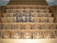 Pitt Panther Beverage Glasses 3 Inch New in Box