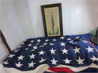 *48-Star American Flag and Framed Our Flag Print