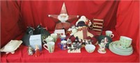 Christmas Dishes, Metal Star, Decorations,