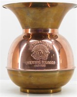 Copper & Brass Redskin Brand Tobacco Spittoon