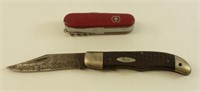 1 Case Knife & 1 Swiss Army Knife