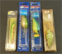 4 Fishing Lures New in Package - 2 Norman Lures