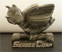 1984 Cast Aluminum Seabee Corp Logo