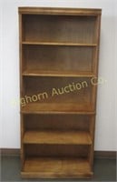 Wooden Book Shelf w/ 3 Adjsutable Shelves