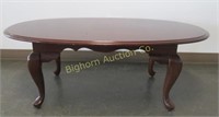 Oval Coffee Table Cherry Finish