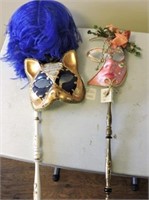 Pair of Decorative Maschera Masks