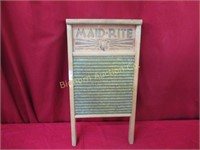 Vintage Washboard Made Rite No. 2062