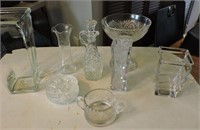 Group of Vases, Coasters, Decanter