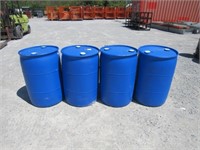 (Qty - 4) 55 Gal Plastic Barrels-