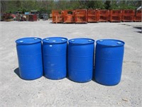(Qty - 4) 55 Gal Plastic Barrels-