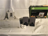 Canon Printer, Harman/Kardon Speakers, HP Digital