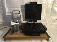 Magic Chef Waffle Iron, Food Warmer and Graters