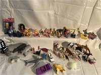 Collection of Toy Figures and Vehicles