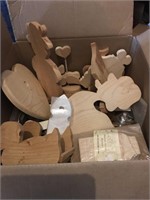 Huge Box of "Ready-to-Paint" Wooden Craft Items