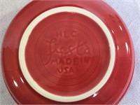 Set of 7 Red Fiestaware 7.5" Cereal Bowls