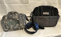 Pair of NRA Bags and Smith & Wesson Ear Protection