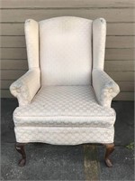 Beige Wing Back Chair