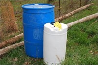(2) Plastic Barrels