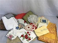 Large Lot of Vintage Linens and Placemats