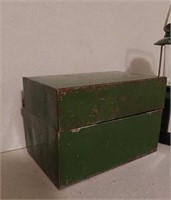 Vintage Metal Box and Lantern