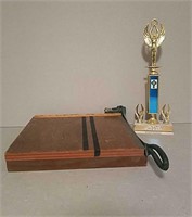 Paper Cutter and Trophy