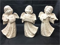 Set of 3 Vintage Ceramic Angels