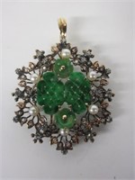 Stunning Antique 14K Gold Brooch