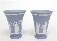 Antique Wedgwood Jasperware Vases, Pair