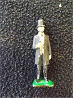 Vintage Cast Iron Solider Abraham Lincoln Figure