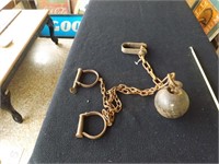 Vintage Cast Iron Slave/Prisoner Ball & Chain