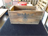 Vintage Nazi Germany Wooden Grenade Ammo Box