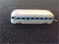 Vintage Metal Tootsietoy Greyhound Bus