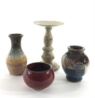 Small Vases & Pillar Candle Stand