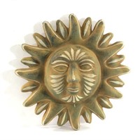 Pottery Sun Face -12" Diameter