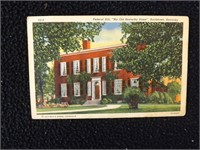 Vintage 1949 My Old Kentucky Home Post Card