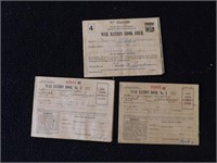 Vintage Lot of 3 WWII War Ration Books-Liberty KY
