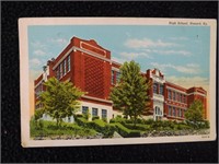 Vintage Hazard, KY High School Unused Post Card