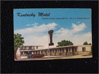 Vintage Unused Ashland KY Motel Post Card