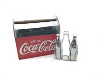 Coca Cola Silverware & Napkin Holder w/S&P Shakers