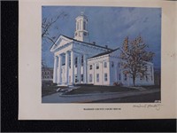 Vintage Print of Madison County Courthouse
