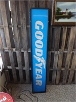 Vintage Double Sided Goodyear Tires Metal Sign