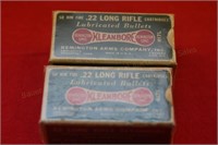 (2) Remington UMC Kleanbore .22 LR