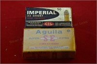 (2) CIL & Aguila Imperial & SE .22 Short