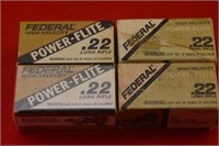 (4) Federal Power Flite .22 LR