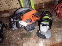 Ridgid Circular saw, Ryobi angle grinder