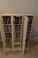 4 Wooden CD Stand Filled w/Various Genres Music CD